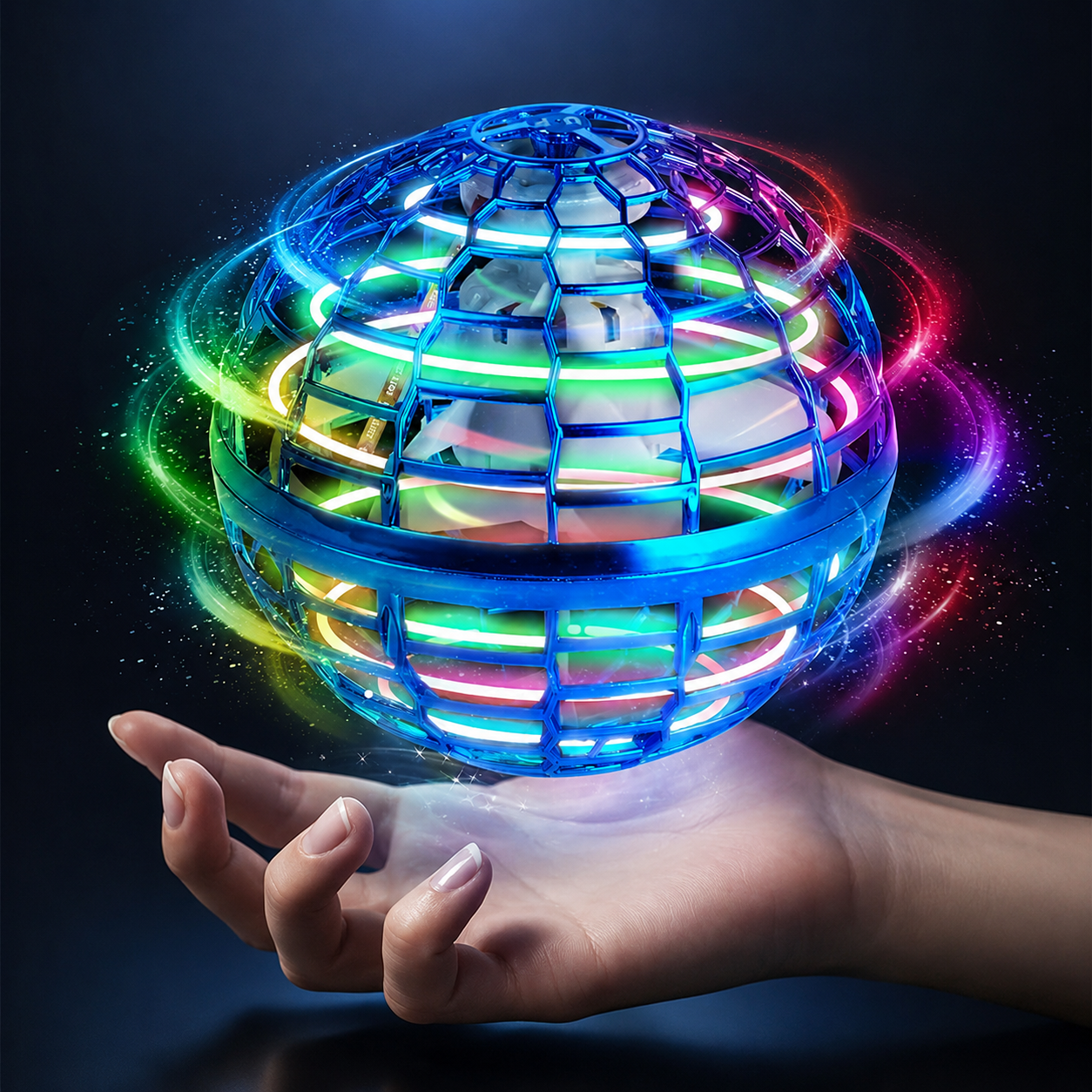Hand-Controlled Flying Orb Drone Toy