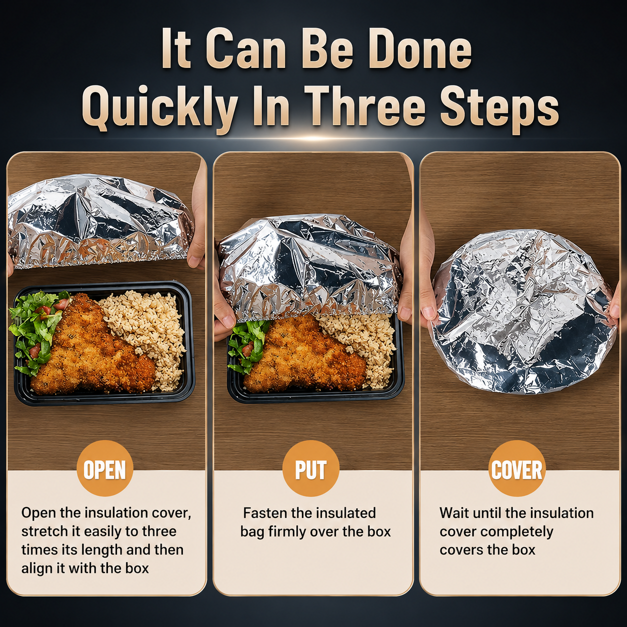 Reusable Aluminium Foil Food Storage Cover